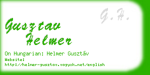 gusztav helmer business card
